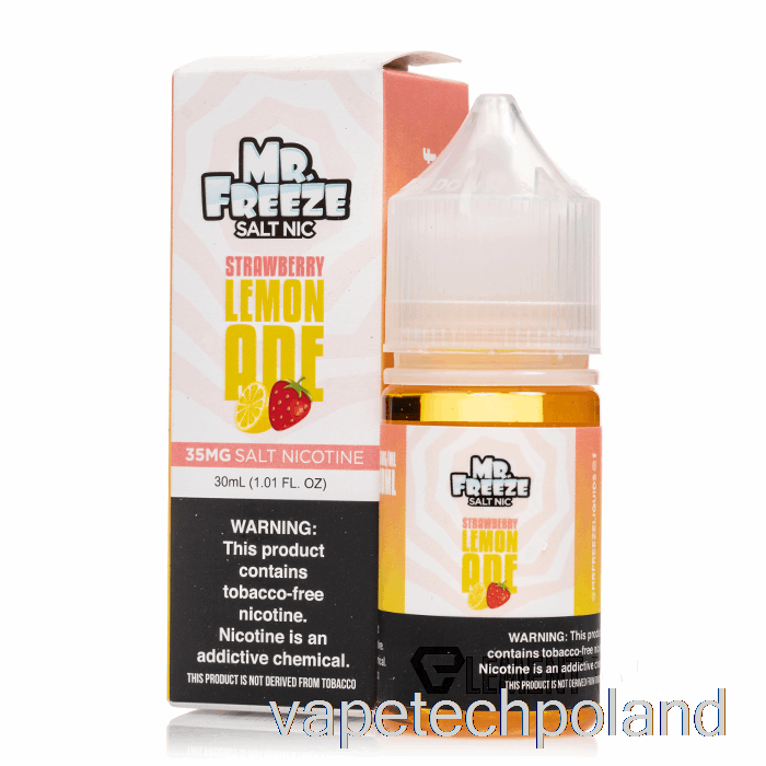 Vape Pen Lemoniada Truskawkowa - Mr Freeze Salts - 30ml 35mg